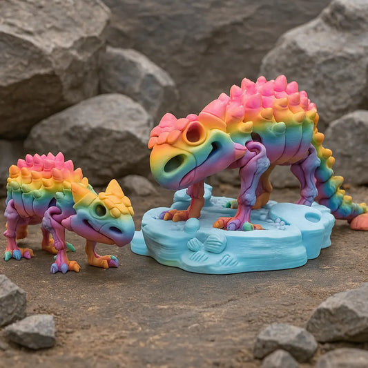 Anquilosaurio articulado 3D