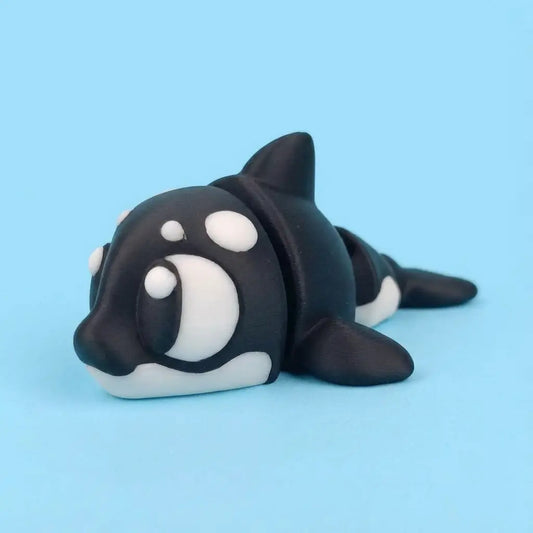 Kora la Orca Guardiana Azul figura articulada sostenible | Wompy Pals
