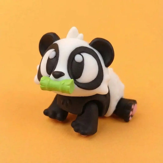 Kumo el Panda de los Abrazos figura articulada sostenible | Wompy Pals