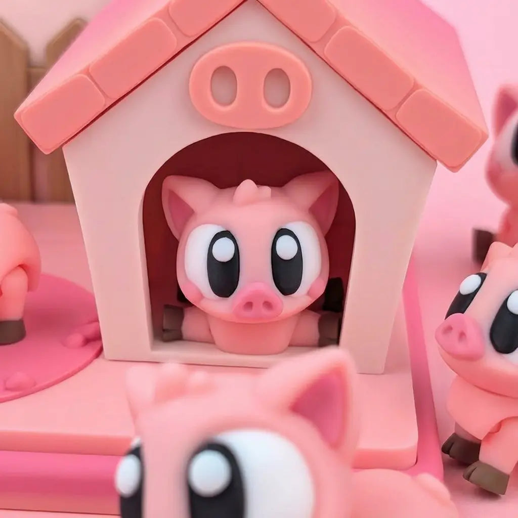 La Casita del Cerdito set juego simbólico fabricado en Mallorca | Wompy Pals