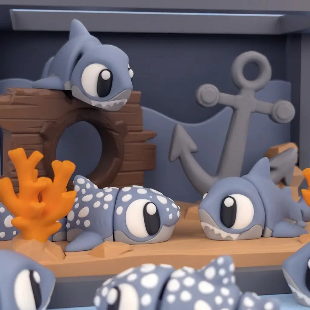 El Océano de los Tiburones playset juego simbólico | Wompy Pals