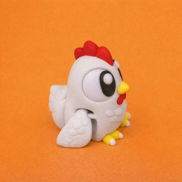 Clara la Gallinita Curiosa figura articulada sostenible | Wompy Pals