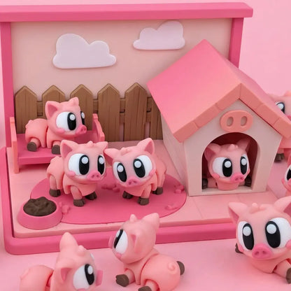 La Casita del Cerdito playset juego simbólico | Wompy Pals