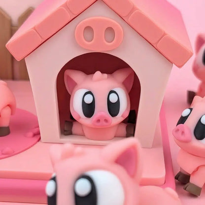 La Casita del Cerdito set juego simbólico fabricado en Mallorca | Wompy Pals