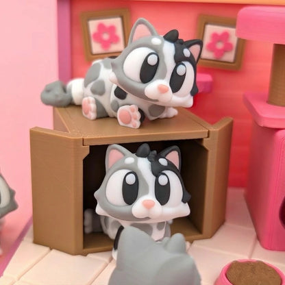 Mila la Gatita Manchitas figura flexible PLA vegetal | Mallorca