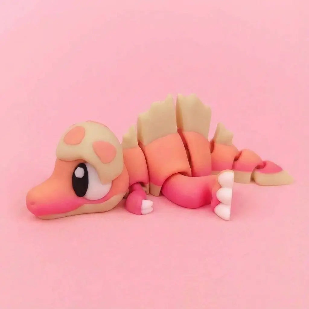 Nilo el Spino Aventurín figura articulada sostenible | Wompy Pals