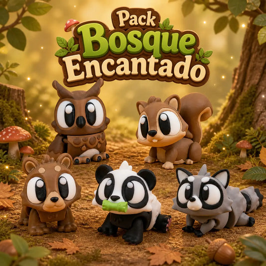 El Bosque Encantado pack figuras articuladas | Wompy Pals