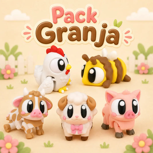 Los Amigos de la Granja pack figuras articuladas | Wompy Pals