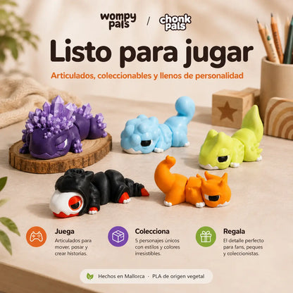 Pack Starter Chonk Pals colección figuras | Wompy Pals