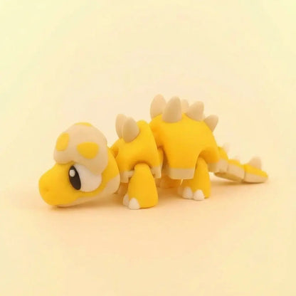 Pico el Estegosaurio Dulzón figura articulada sostenible | Wompy Pals