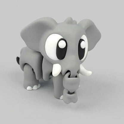 Eli el Elefante Flexible figura articulada sostenible | Wompy Pals