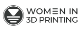Logotipo del premio internacional Women in 3D Printing recibido por Finny Friends por su innovación y diseño inclusivo