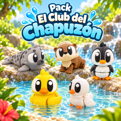 El Club del Chapuzón: pack Wompy Pals con Lola, Otto, Milo, Chapi y Dani.
