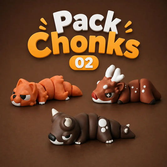 Pack figura coleccionable Chonk | Chonk Pals Wompy Pals