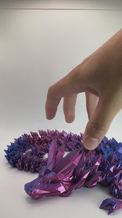 Dragón Cristal : Morado Azul