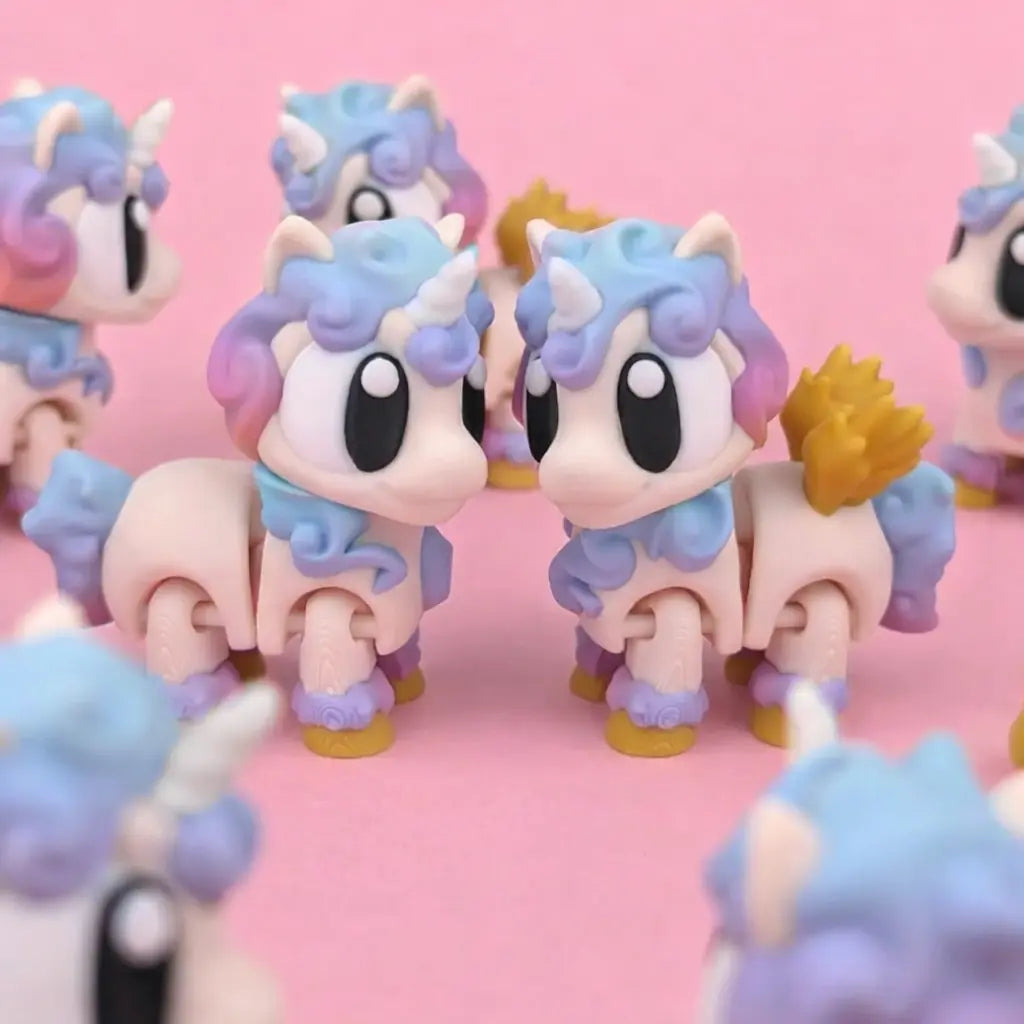 Luna la Unicornio Estelar figura flexible PLA vegetal | Mallorca